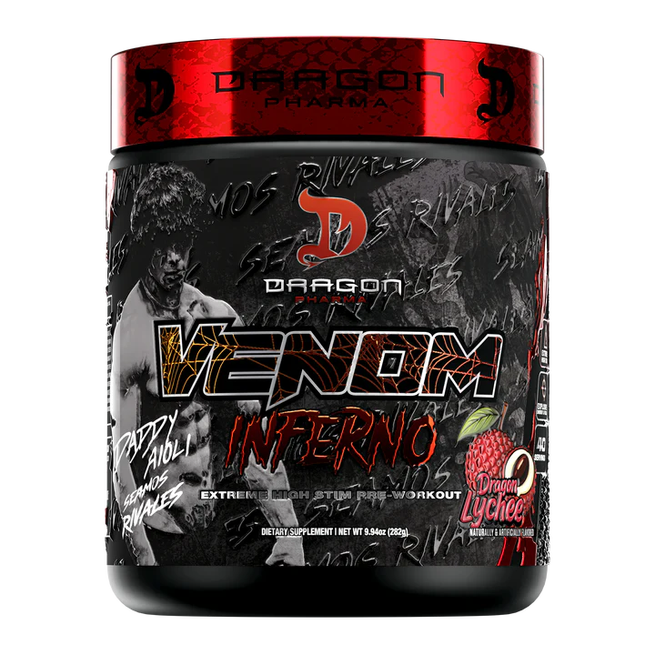 Dragon Pharma Venom Inferno Pre Entreno 40 Servicios dragon lychee