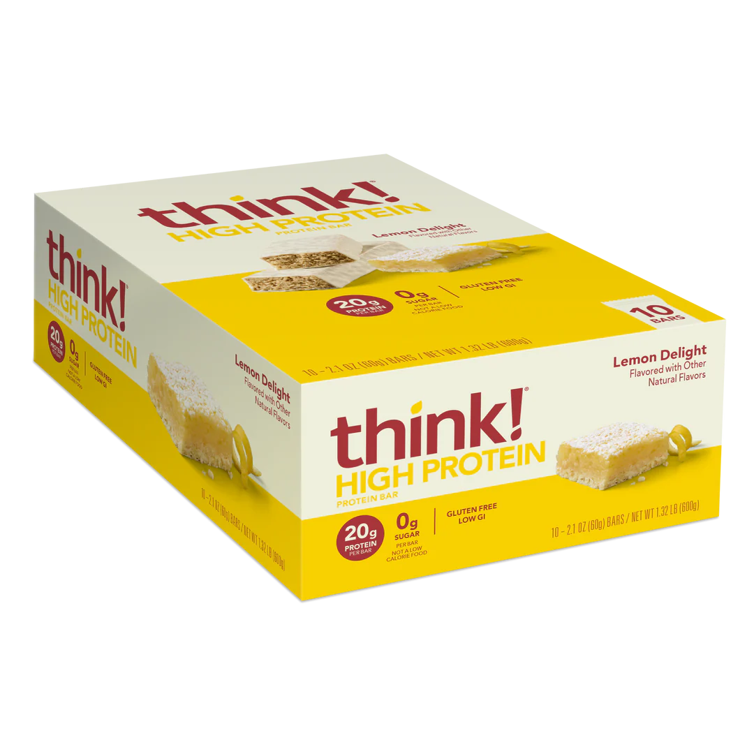 Think! High Protein 10 Barras de Proteina lemon delight