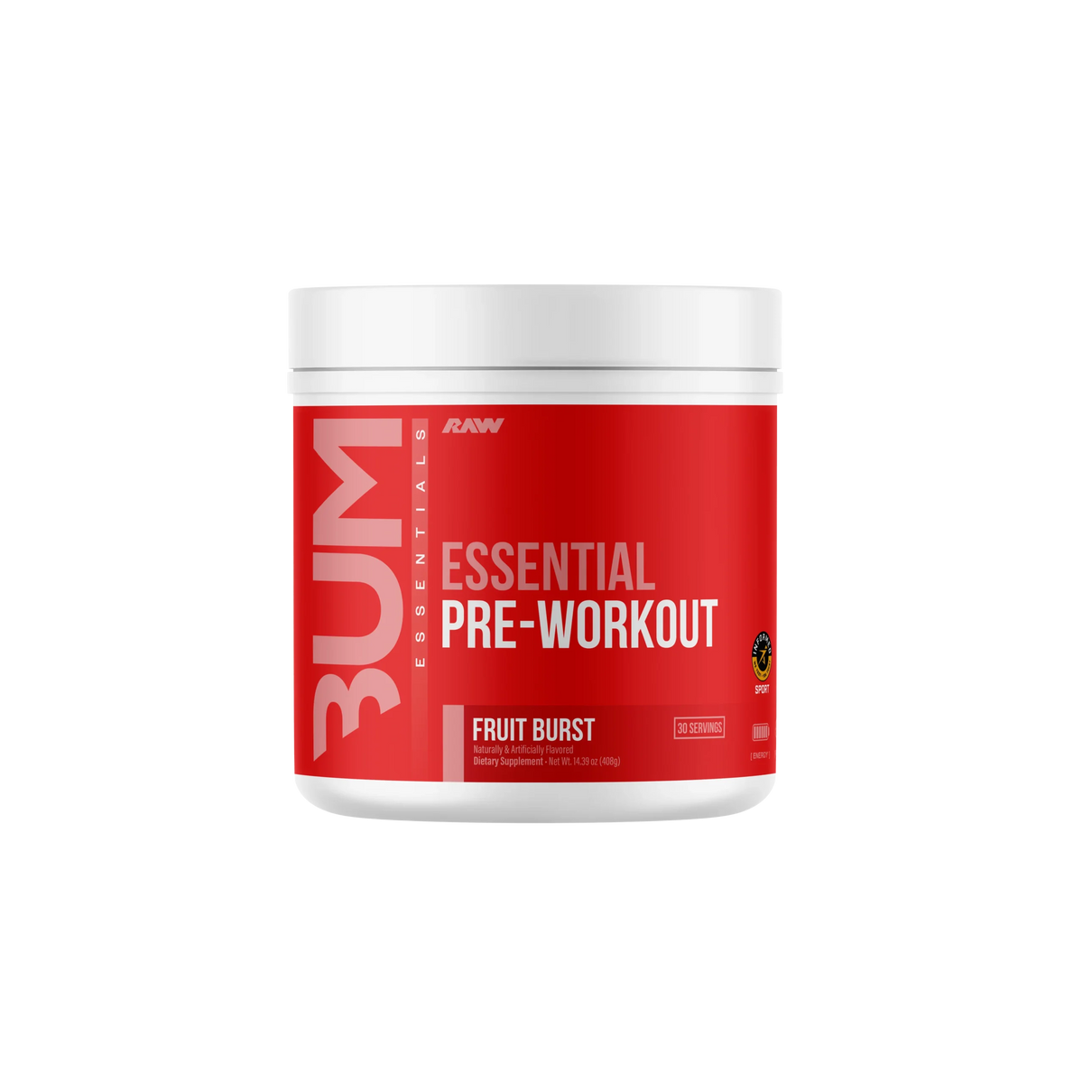 Raw Nutrition Bum Essentials Pre Entreno 30 Servicios Fruit burst