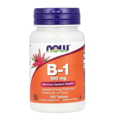 Now Foods Vitamina B-1 100 Tabletas