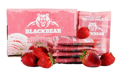 BlackBears Barras de Proteina 10pz Cream strawberry
