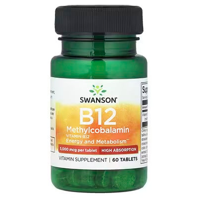 Swanson B12 5000 MCG 60 Tabletas