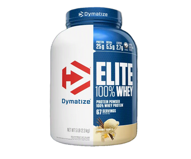 Dymatize Proteina Elite 100% Whey 5 Lbs 63 Servicios vainilla