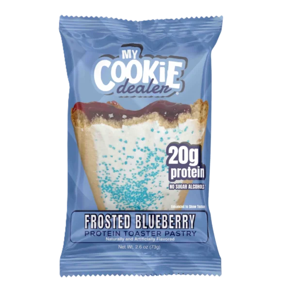 Raw Nutrition My Cookie Dealer Toaster Pastry 12 pack Frosted blueberry