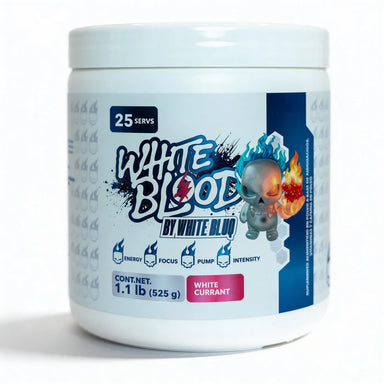 Essentials White Blood By White Bluq Pre Entreno 1.1 Lbs 25 Servicios White Currant