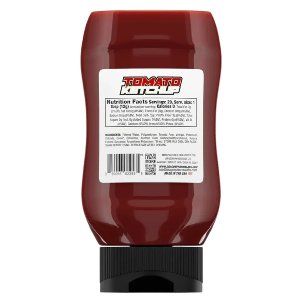 Dragon Pharma Dips Tomato Ketchup 350 Gr Informacion nutricional