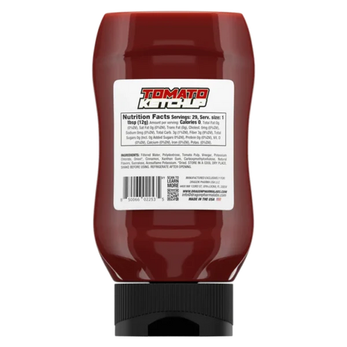 Dragon Pharma Dips Tomato Ketchup 350 Gr Informacion nutricional