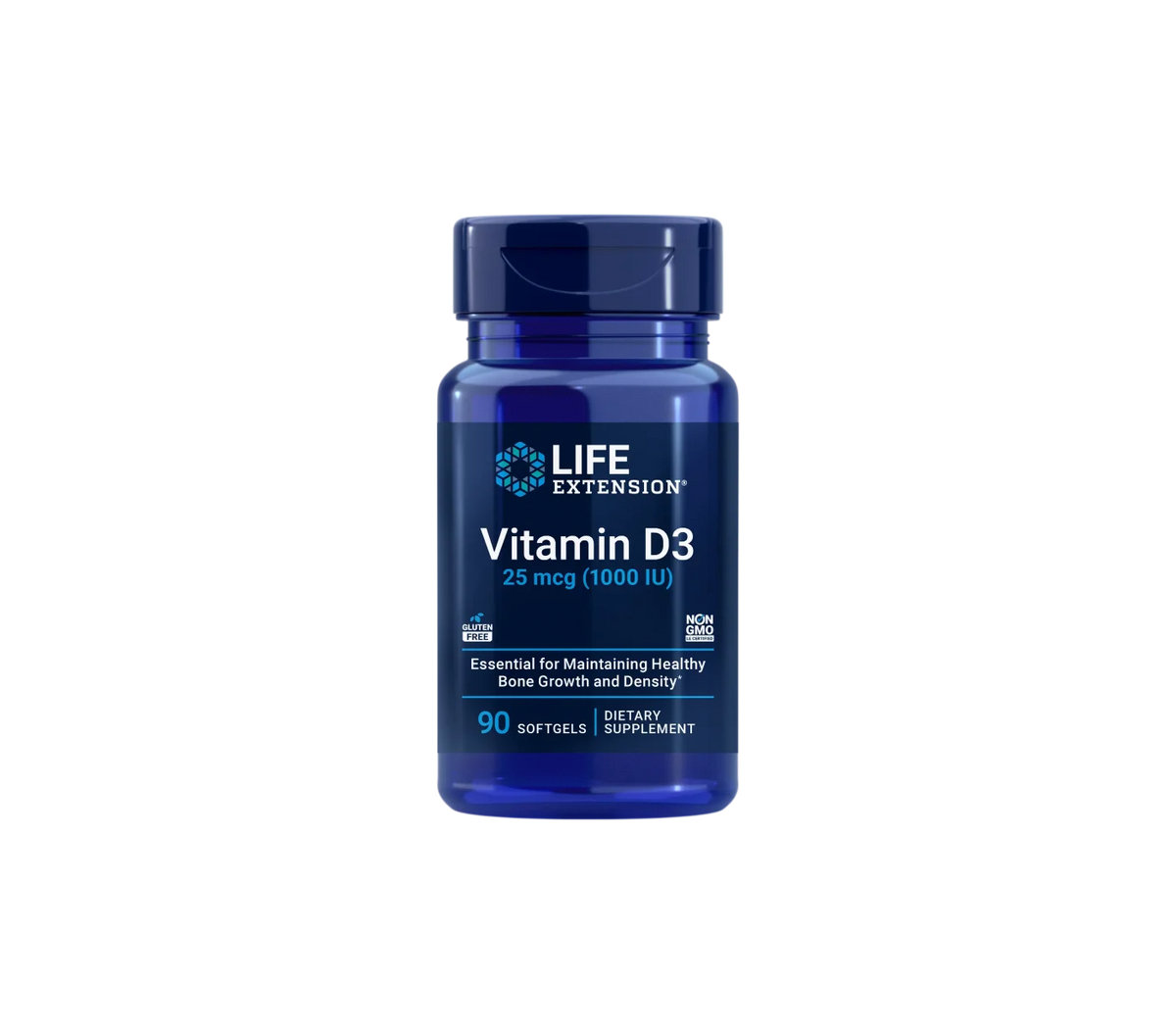 Life Extension Vitamina D3 25mcg (1000IU) 90 Softgels