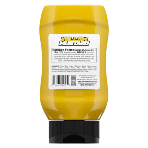 Dragon Pharma Dips Yellow Mustard 350 Gr Informacion nutricional