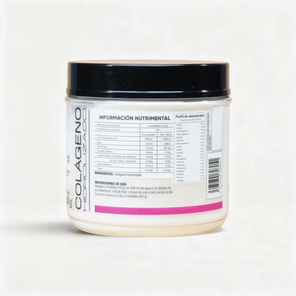 Kardagar Colágeno Hidrolizado 100% 500gr 50 Servicios Sin Sabor Informacion nutricional