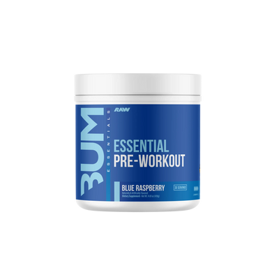 Raw Nutrition Bum Essentials Pre Entreno 30 Servicios Blue raspberry Portada