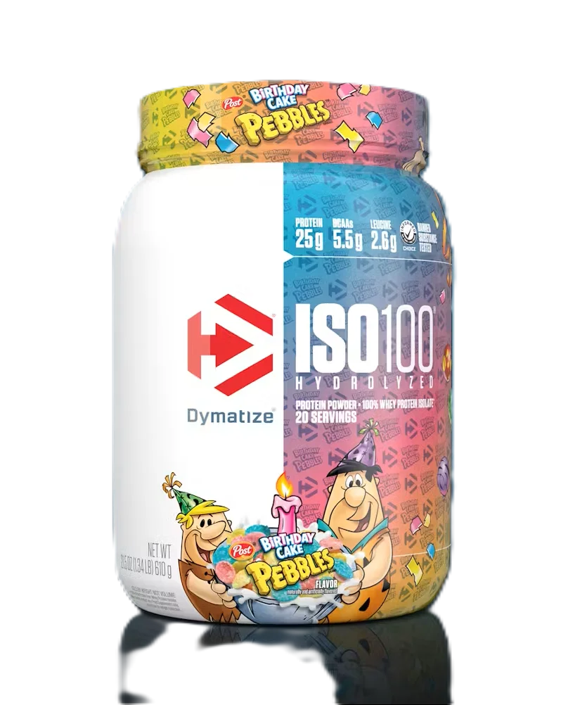 Dymatize Proteina Iso 100 1.4 Lbs 20 Servicios Birthday Cake Pebbles