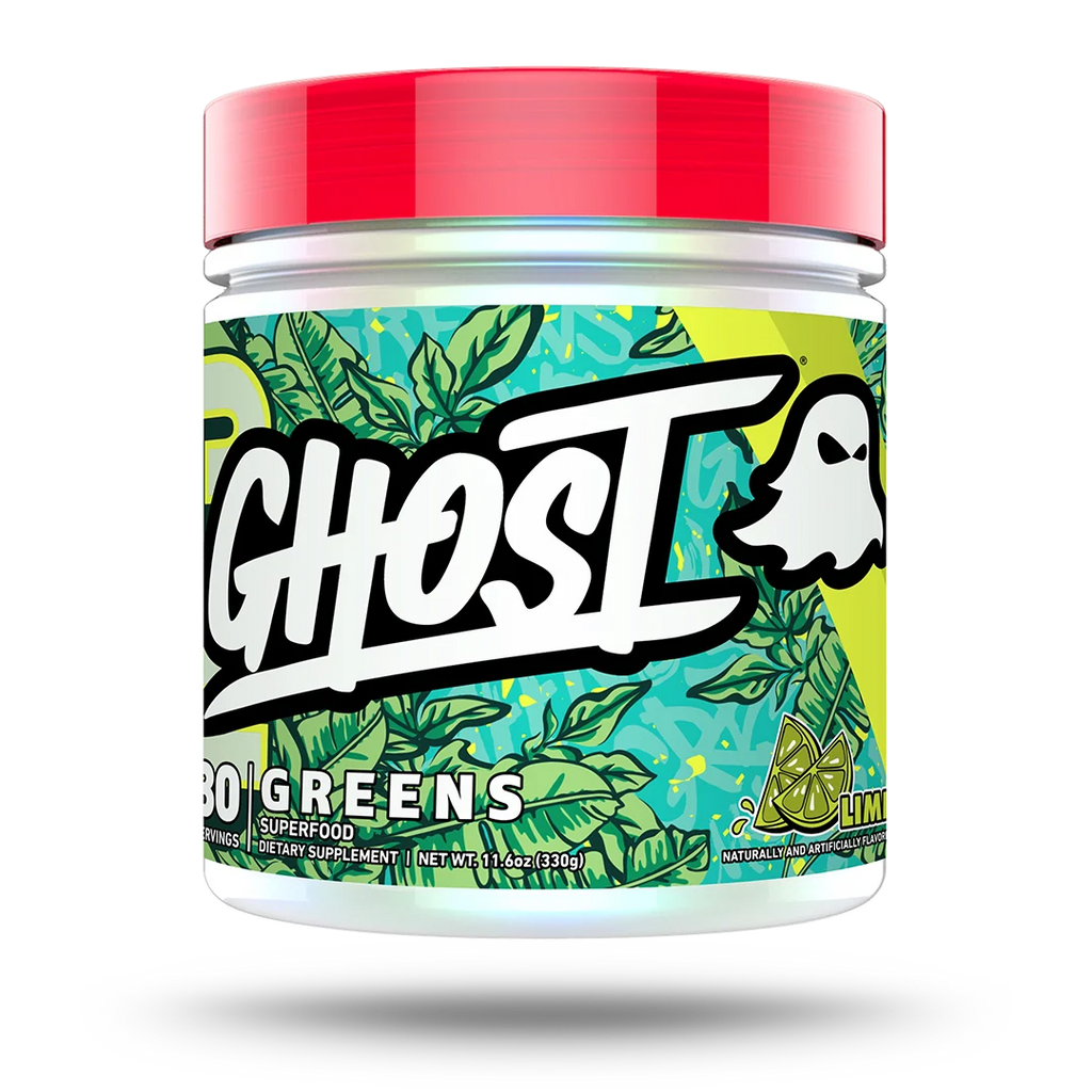 Ghost Greens 30 Servicios. Superalimento Jugo Verde Desintoxicante Lime Portada