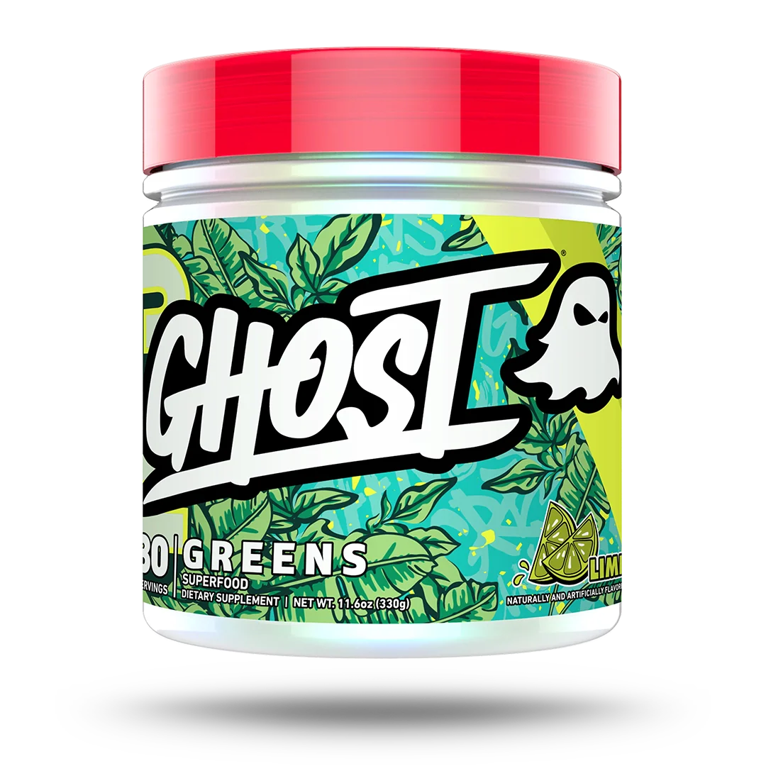 Ghost Greens 30 Servicios. Superalimento Jugo Verde Desintoxicante Lime Portada