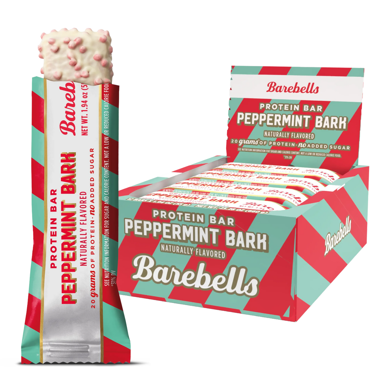 Barebells Barras de Proteina Caja 12pz Peppermint Bark