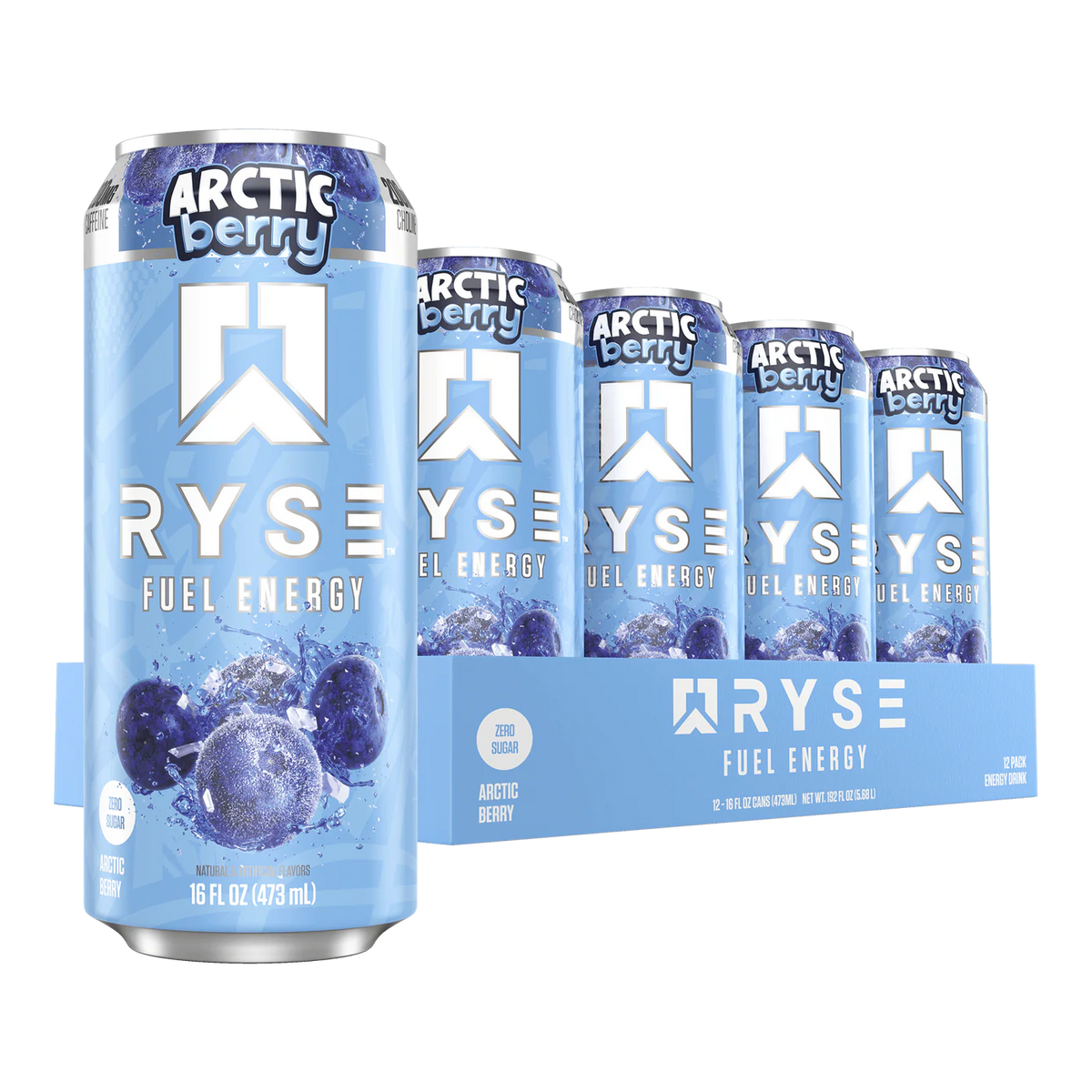 Ryse Fuel Energy Drink 12 pack Artic Berry Portada