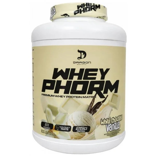 Dragon Pharma Proteina Wheyphorm 5 Lbs chocolate blanco vainilla