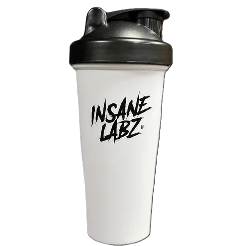 Insane Labz Shaker Blanco tapa Negra 22Oz
