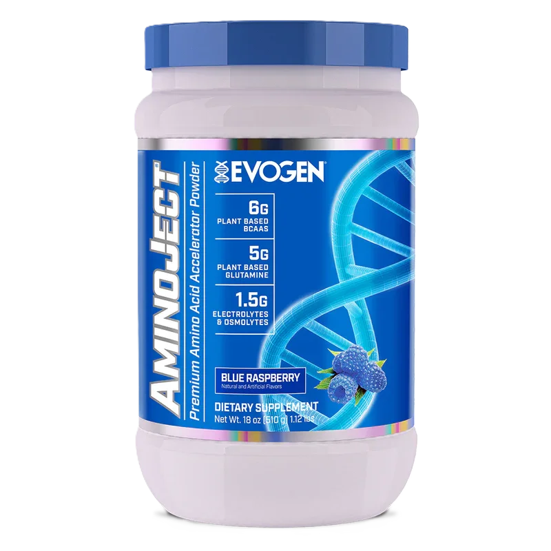 Evogen Aminoject 30 Servicios. Aminoácidos mora azul