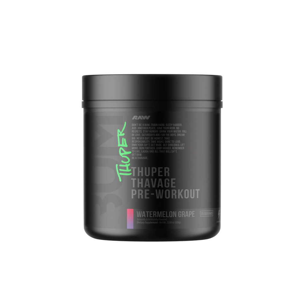 Raw Nutrition Bum Thuper Thavage Pre Entreno 20 Servicios Watermelon grape