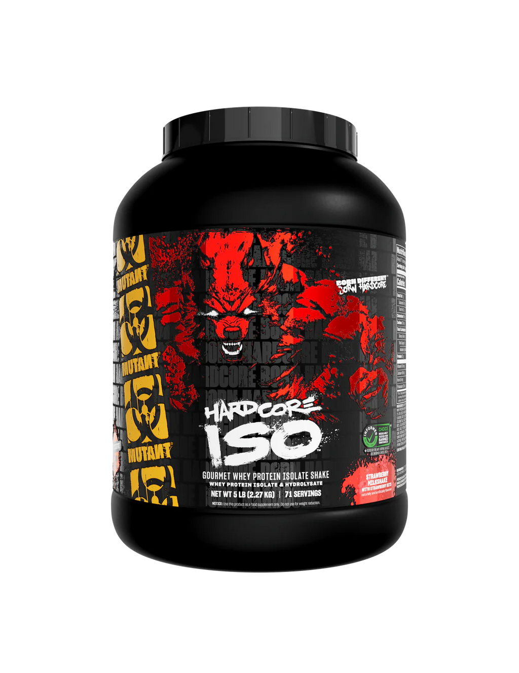 Mutant Proteina Iso Hardcore 5 libras 71 servicios Fresa