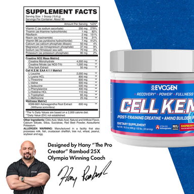 Evogen CELL K.E.M. PR 30 Servicios informacion nutricional