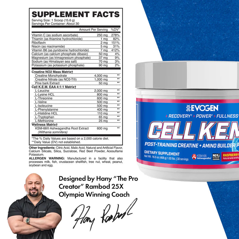 Evogen CELL K.E.M. PR 30 Servicios informacion nutricional