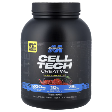 MuscleTech Cell Tech 6 libras 56 servicios Fruit Punch