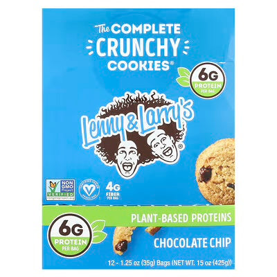 Lenny & Larry's Galletas Crunchy 35 G - Caja Con 12 Galletas chocolate chips
