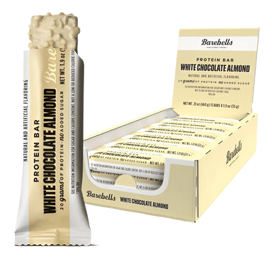 Barebells Barras de Proteina Caja 12pz Chocolate blanco Almendras