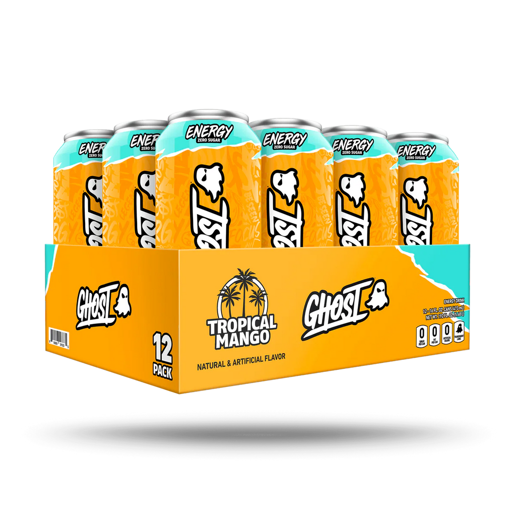 Ghost Energy Drink 16Oz 12 Pack Mango tropical