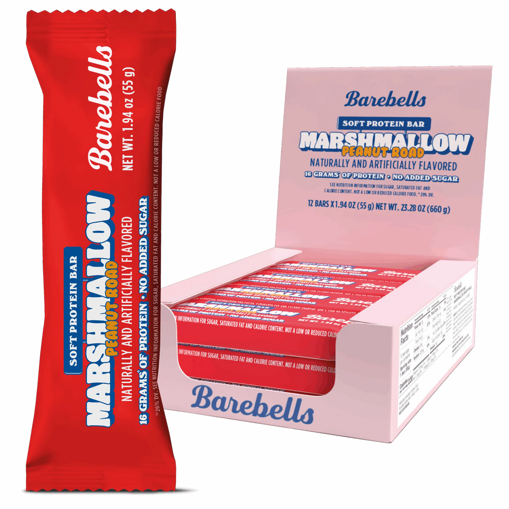 Barebells Barras de Proteina Blandas 12 Piezas Marshmallow Peanut Road