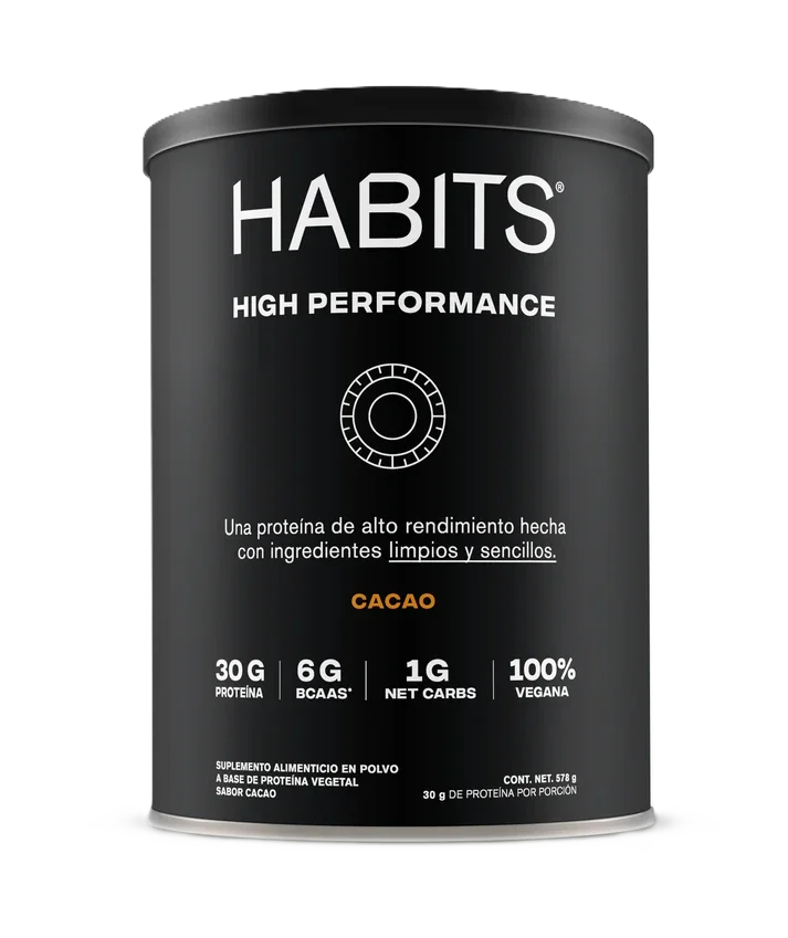 Habits High Performance Proteina Vegana 578gr Cacao Portada