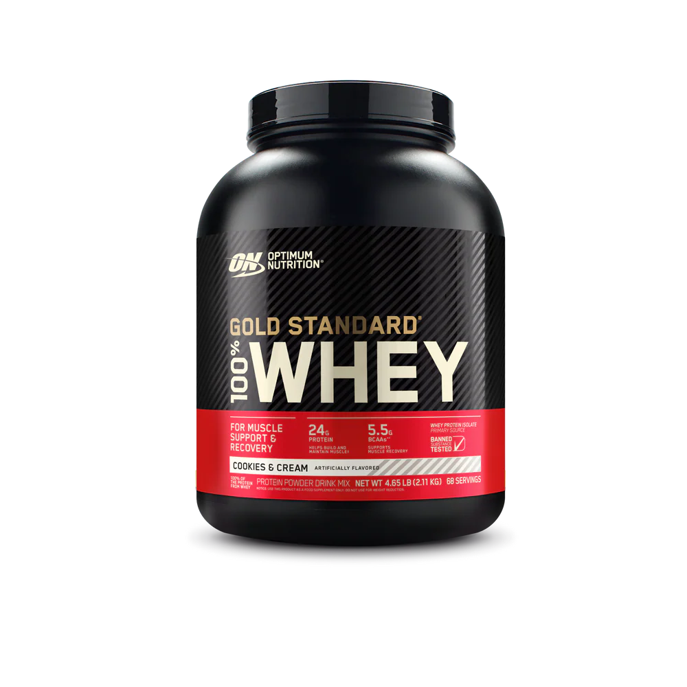 Optimum Nutrition Proteina Gold Standard 100% Whey 5 libras Cookies & Cream
