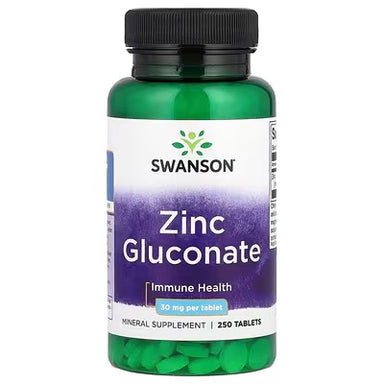 Swanson Zinc Gluconate 30 Mg 250 Tabletas
