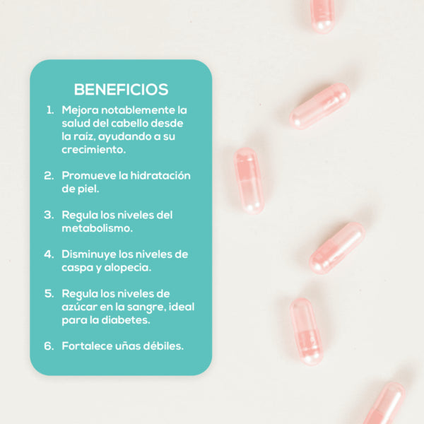 CaroFit Biotina + Acido Hialuronico 30 Capsulas portada 2