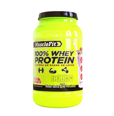 Musclefit 100% Whey Protein 5Lb -64 servicios fresa