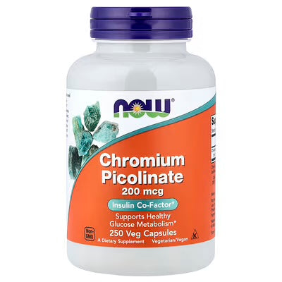 Now Foods Picolinato De Croma 200mg 250 Capsulas