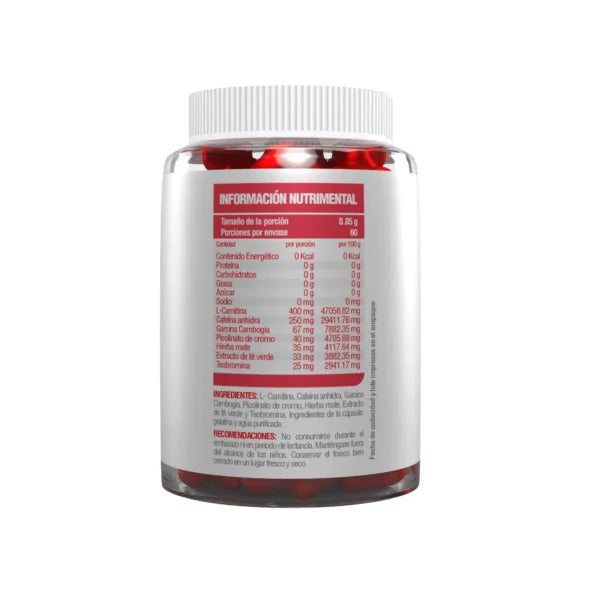 FSB Lipo Shred Hardcore Line 60 capsulas informacion nutricional