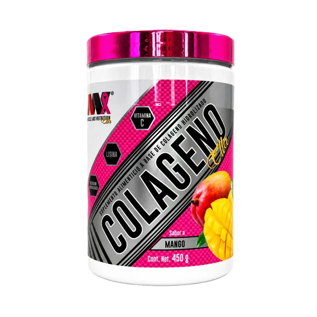 Advance Nutrition Colageno Hidrolizado Ella Con Vitamina C Y Acido Hialurónico 450g Mango Portada