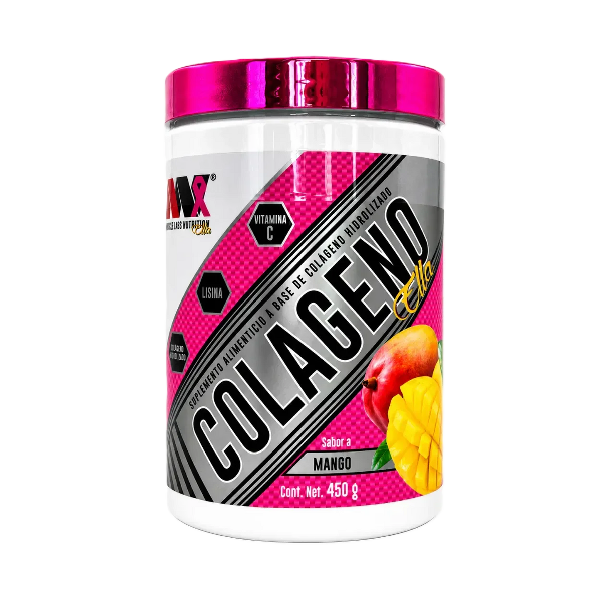 Advance Nutrition Colageno Hidrolizado Ella Con Vitamina C Y Acido Hialurónico 450g Mango Portada