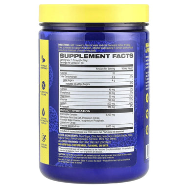 MHP Impact Hydration 30 Servicios informacion nutricional