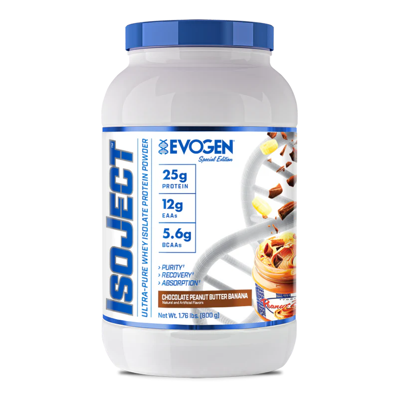 Evogen Proteina Isoject 2 lbs 28 Servicios chocolate peanut butter banana