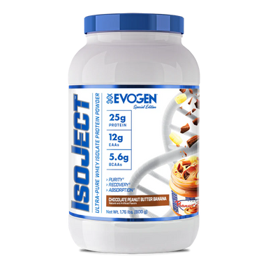 Evogen Proteina Isoject 2 lbs 28 Servicios chocolate peanut butter banana