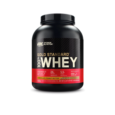 Optimum Nutrition Proteina Gold Standard 100% Whey 5 libras Chocolate Peanut Butter