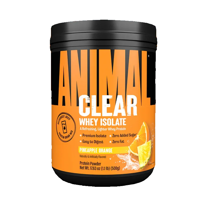 Univesal Animal Clear Whey Isolate 500g 20 Servicios pineapple orange