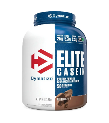 Dymatize Proteina Elite Casein 4 Lbs Rich Chocolate Portada