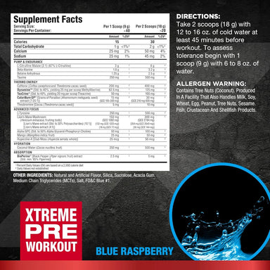 Allmax Impact Igniter Extreme Pre Entreno 300Gr 20/40 Servicios informacion nutricional