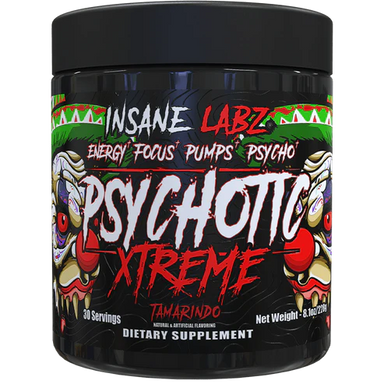 Insane Labz Psychotic Xtreme Pre Entreno 30 Servicios Tamarindo