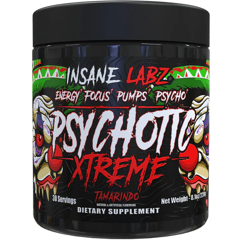 Insane Labz Psychotic Xtreme Pre Entreno 30 Servicios Tamarindo